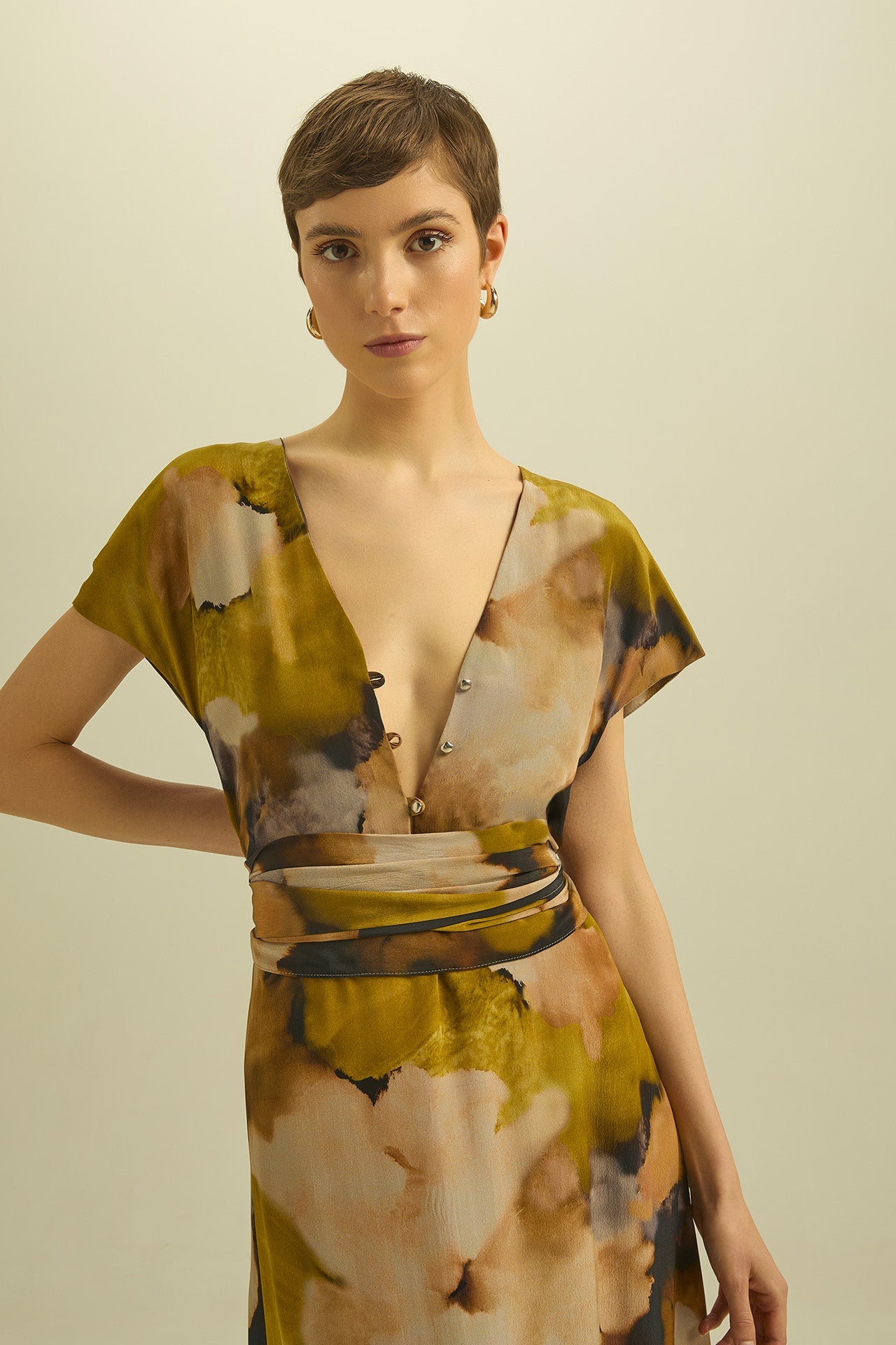 Abito midi acquarello - Eufonia