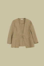 Blazer color sabbia in lino - Eufonia