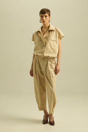 Gilet con tascone e coulisse - Eufonia