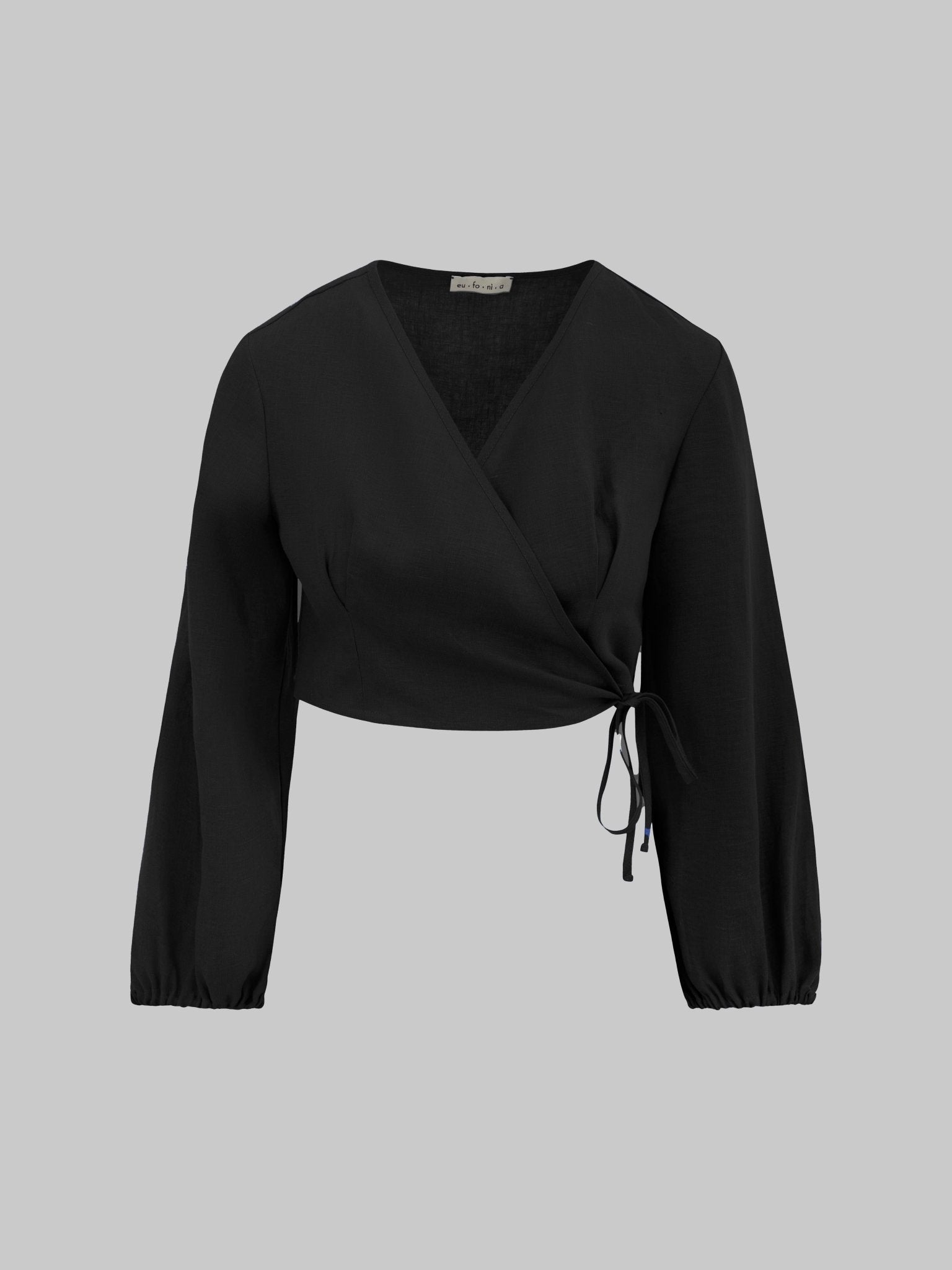 Blusa crop incrociata - Eufonia
