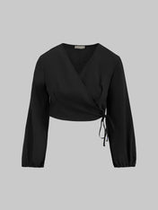 Blusa crop incrociata - Eufonia