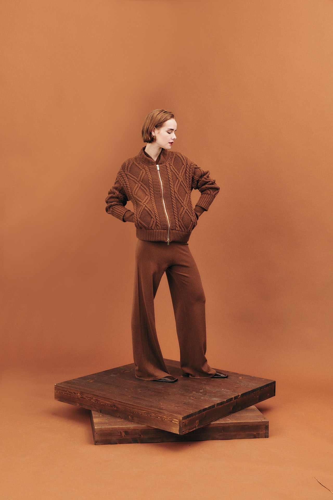 Bomber con trecce Aran - Eufonia