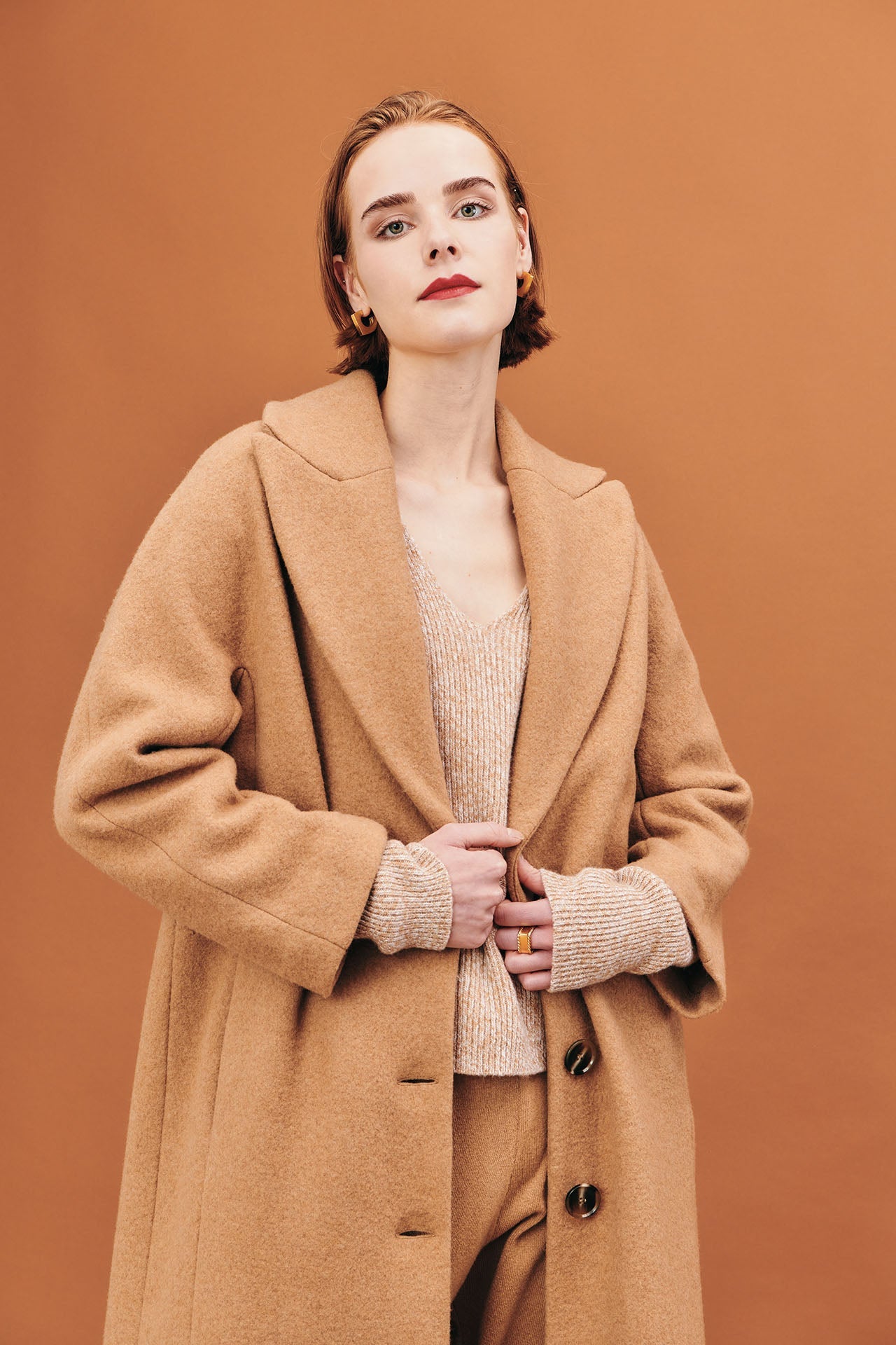 Cappotto lungo con spacchi laterali - Eufonia