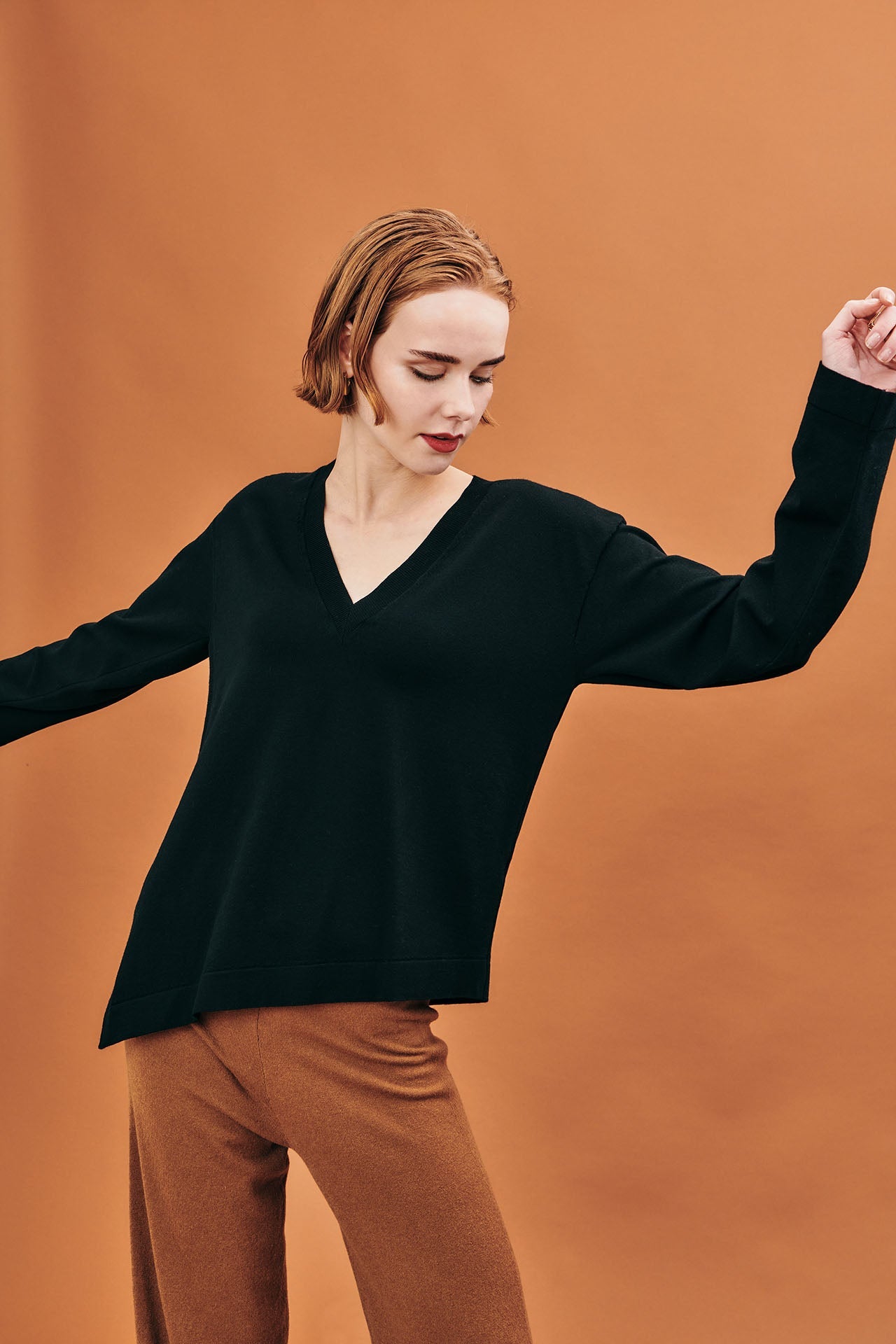 Maglia asimettrica in viscosa - Eufonia