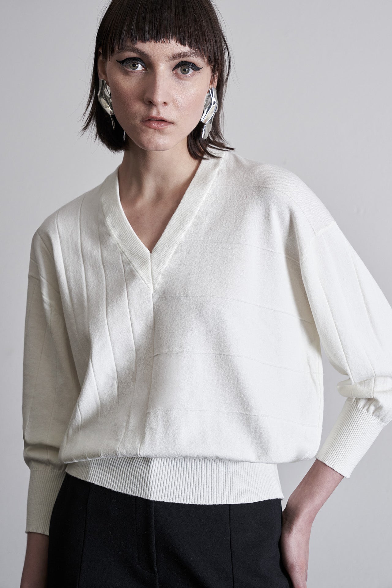 Maglia con coste mix and match - Eufonia