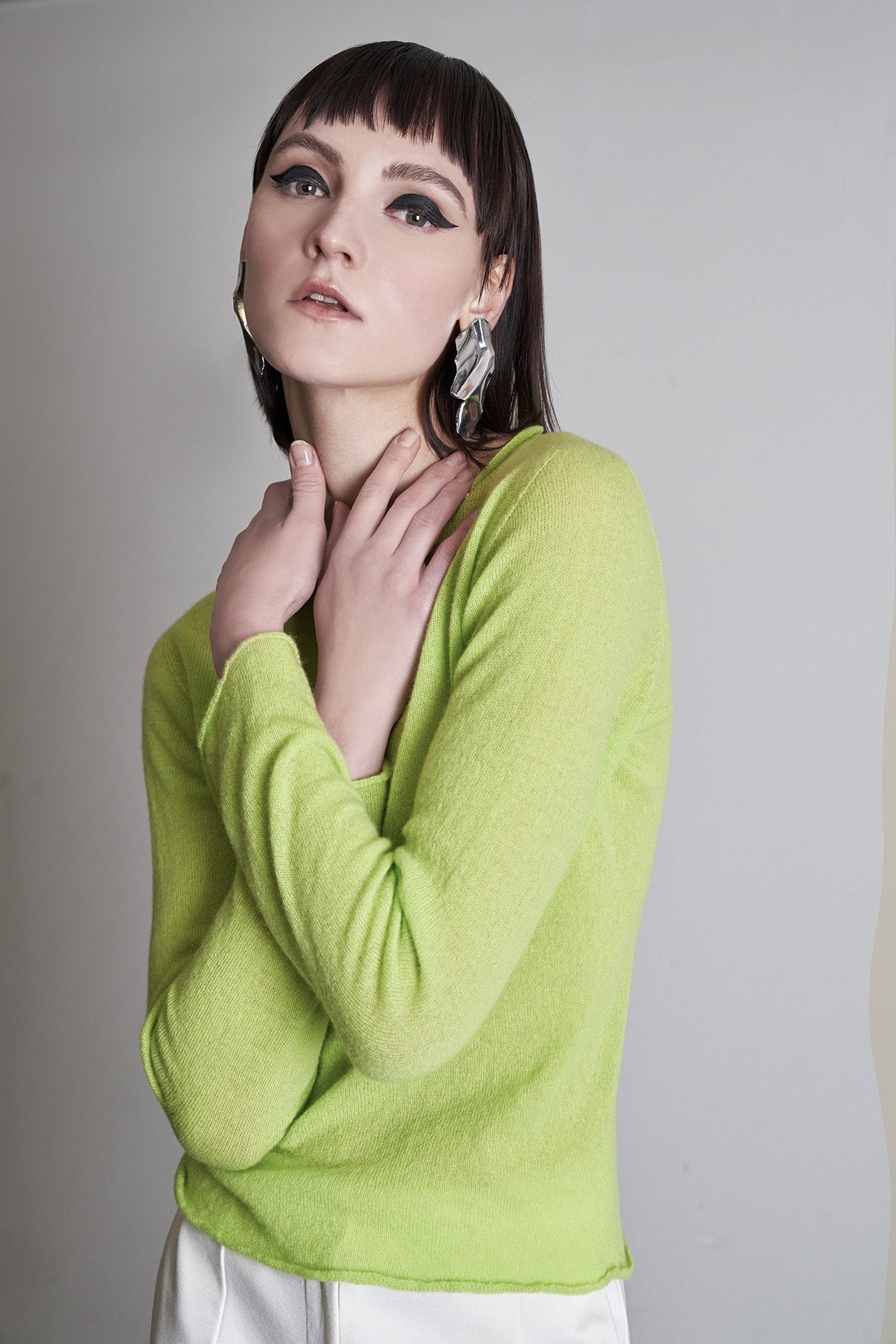 Maglia paricollo misto cashmere - Eufonia