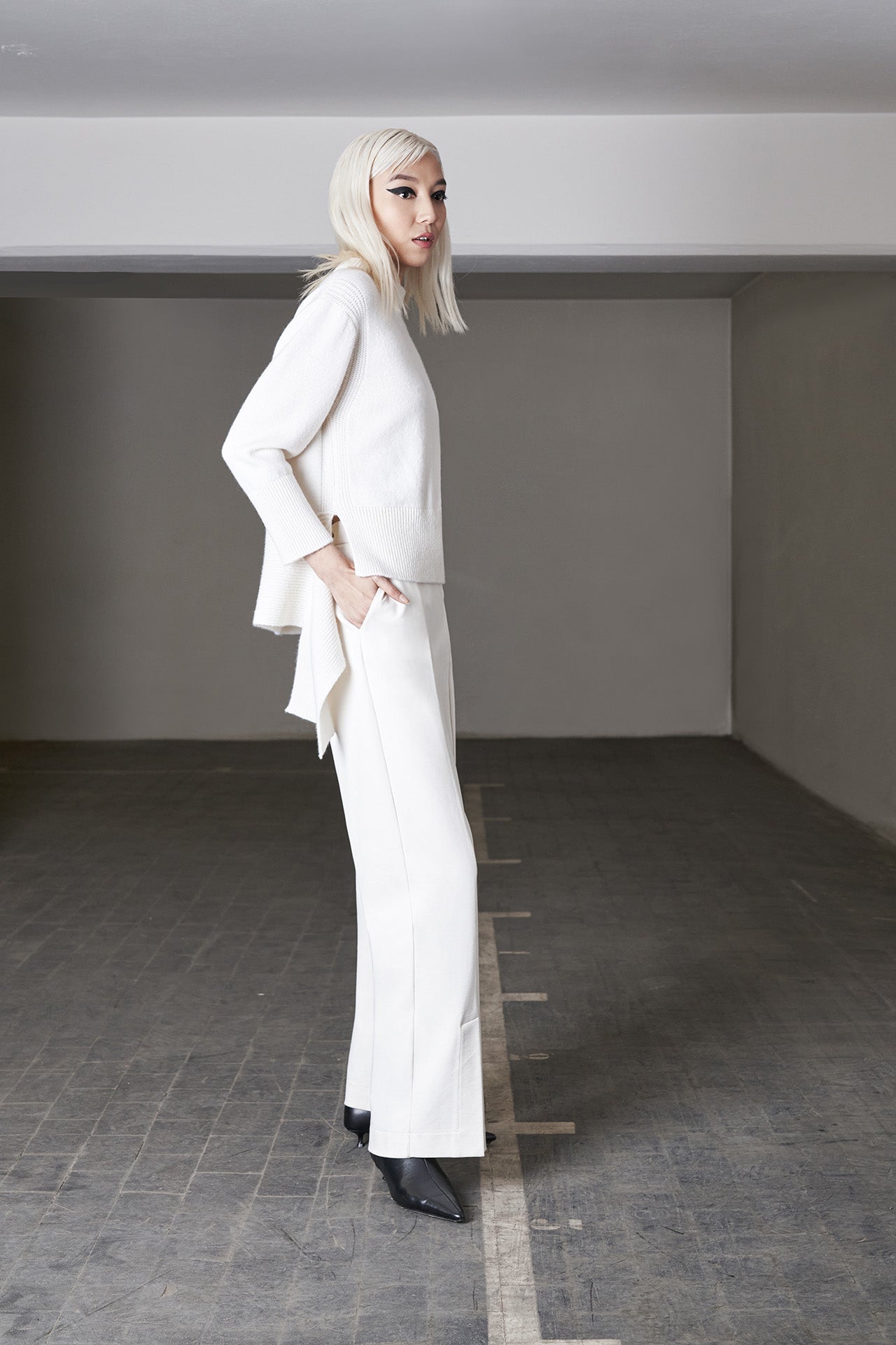 Pantaloni con spacco centrale - Eufonia
