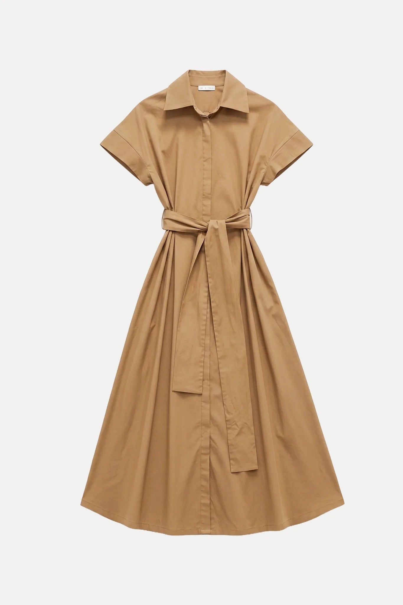Abito lungo chemisier stile kimono con cintura - Eufonia