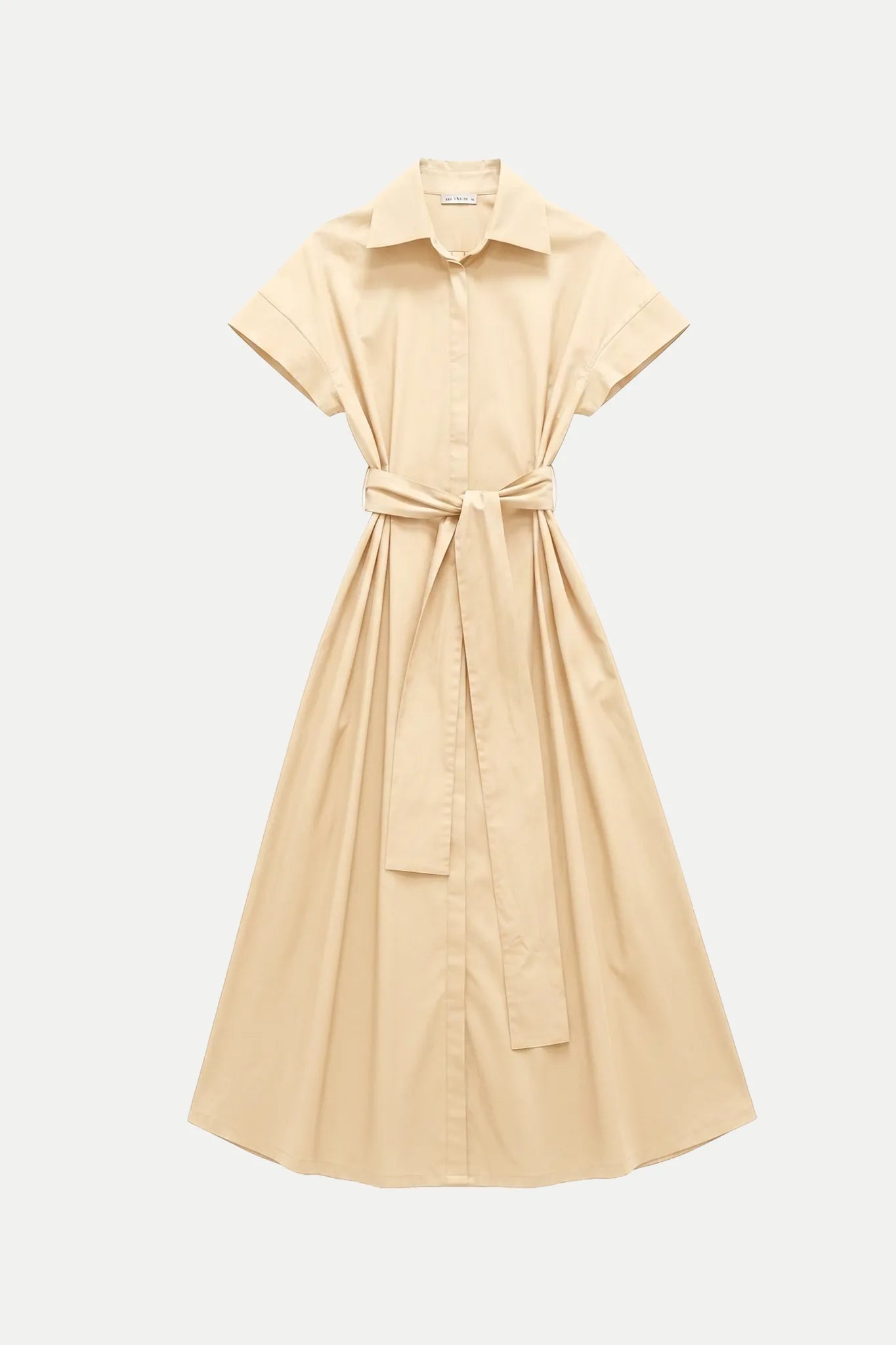 Abito lungo chemisier stile kimono con cintura - Eufonia