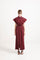 Abito lungo chemisier stile kimono con cintura - Eufonia
