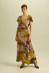 Abito midi acquarello