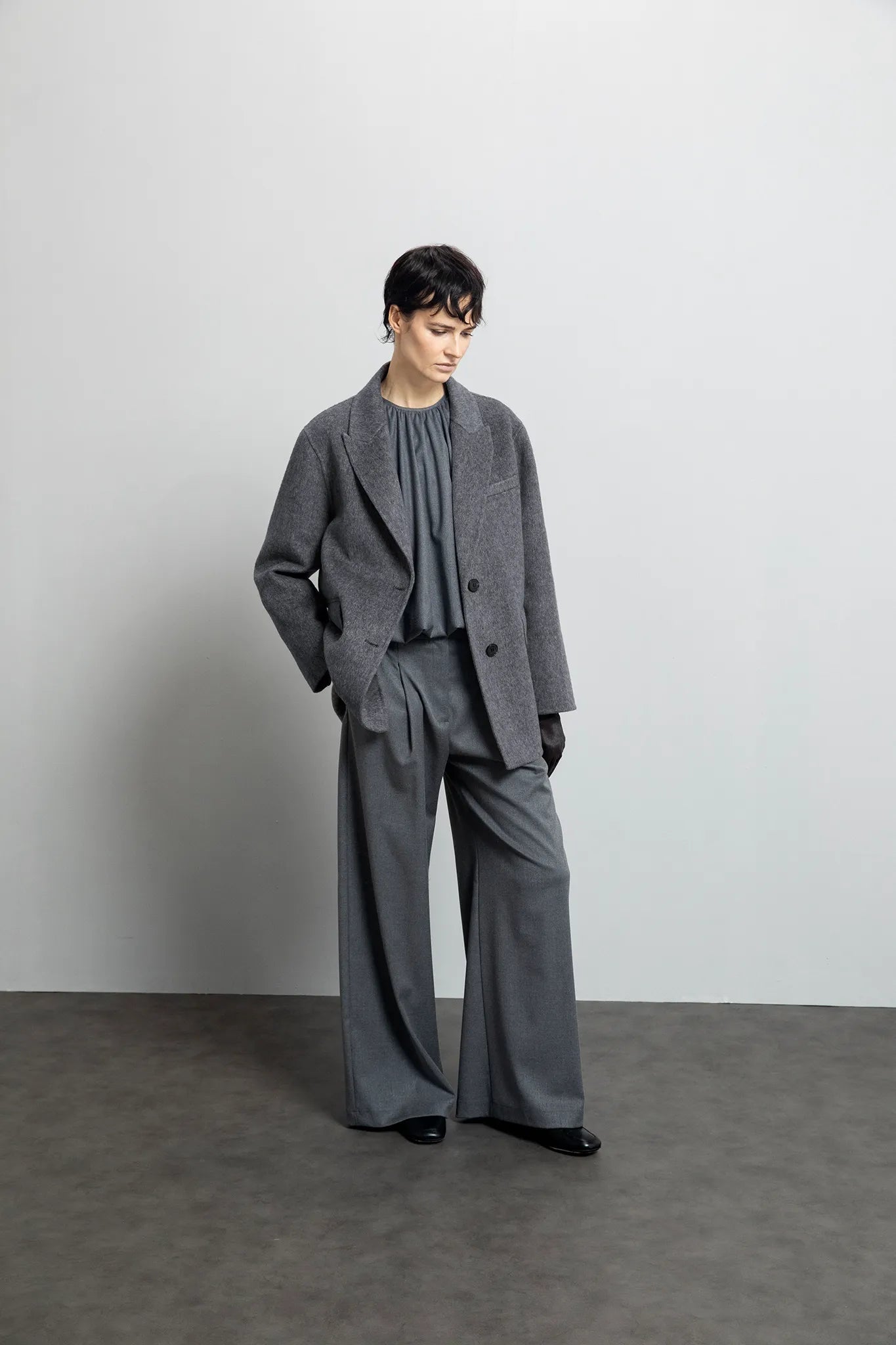 Blazer oversize in misto lana - Eufonia