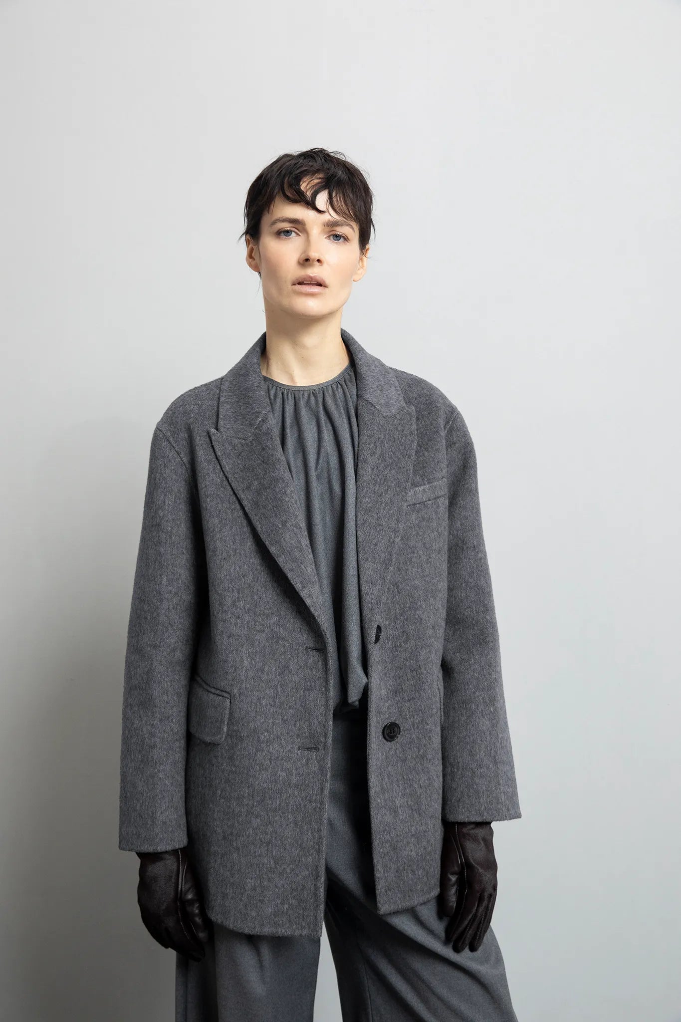 Blazer oversize in misto lana - Eufonia
