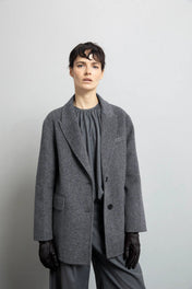 Blazer oversize in misto lana - Eufonia