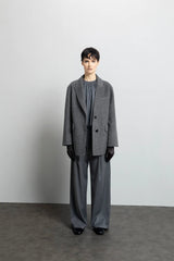 Oversized wool-blend blazer