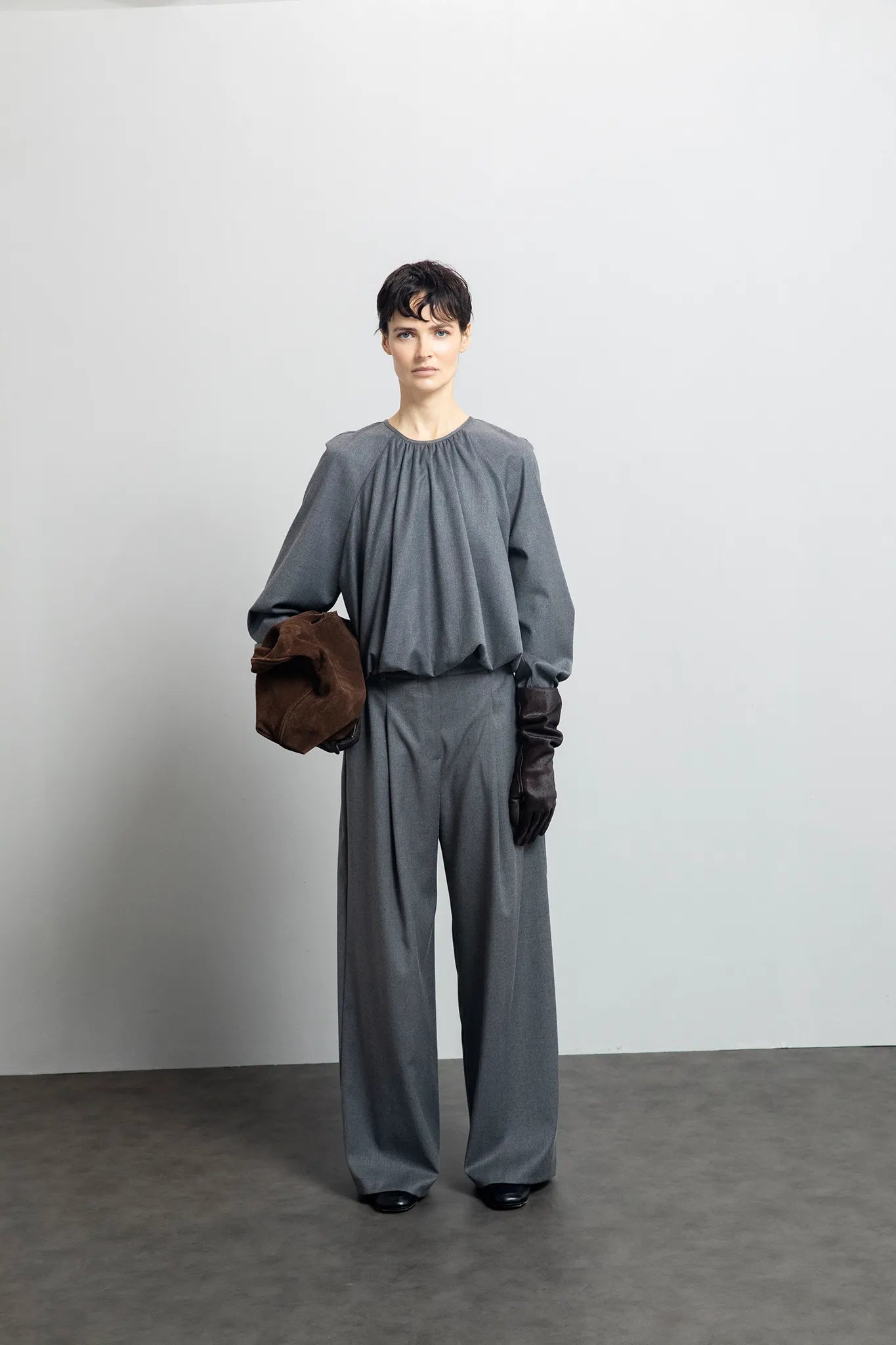 Blusa con arriccio sullo scollo - Eufonia