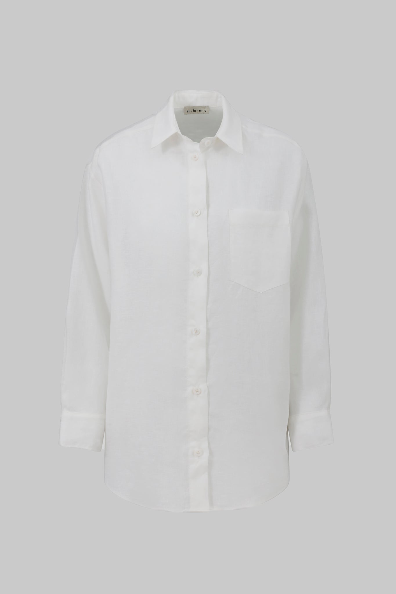 Camicia boyfriend in lino - Eufonia