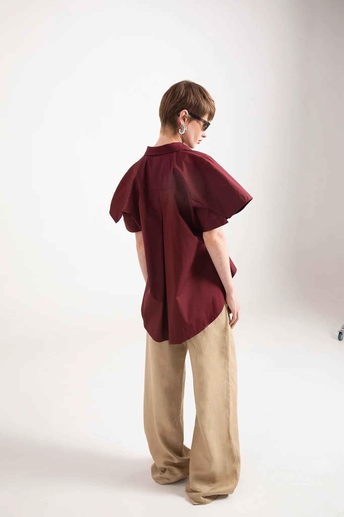 Camicia stile kimono con cintura - Eufonia