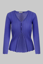 Cardigan in maglia due bottoni - Eufonia
