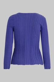 Cardigan in maglia due bottoni - Eufonia