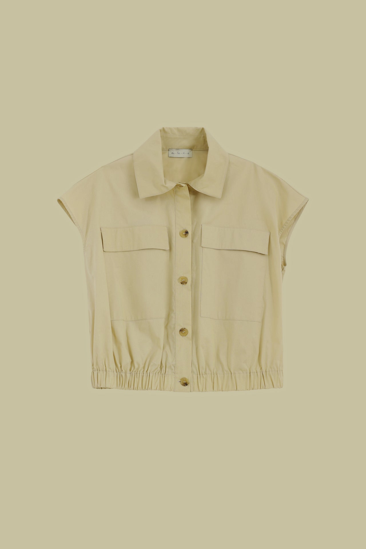Gilet con tascone e coulisse - Eufonia