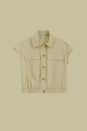 Gilet con tascone e coulisse - Eufonia