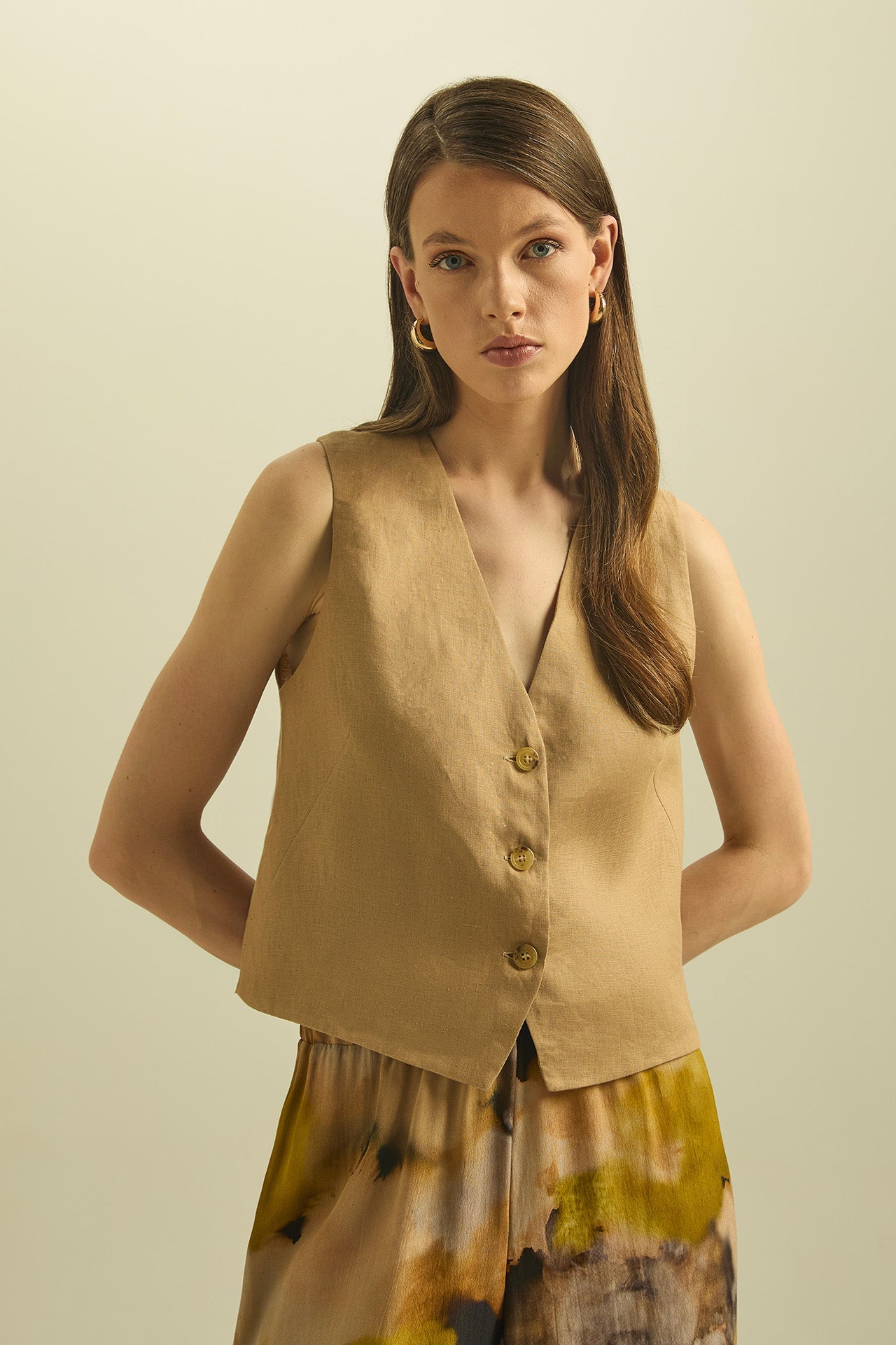 Gilet in lino - Eufonia