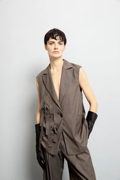 Gilet sartoriale con frange - Eufonia