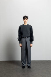 Maglia in lana e cashmere con maniche in organza - Eufonia