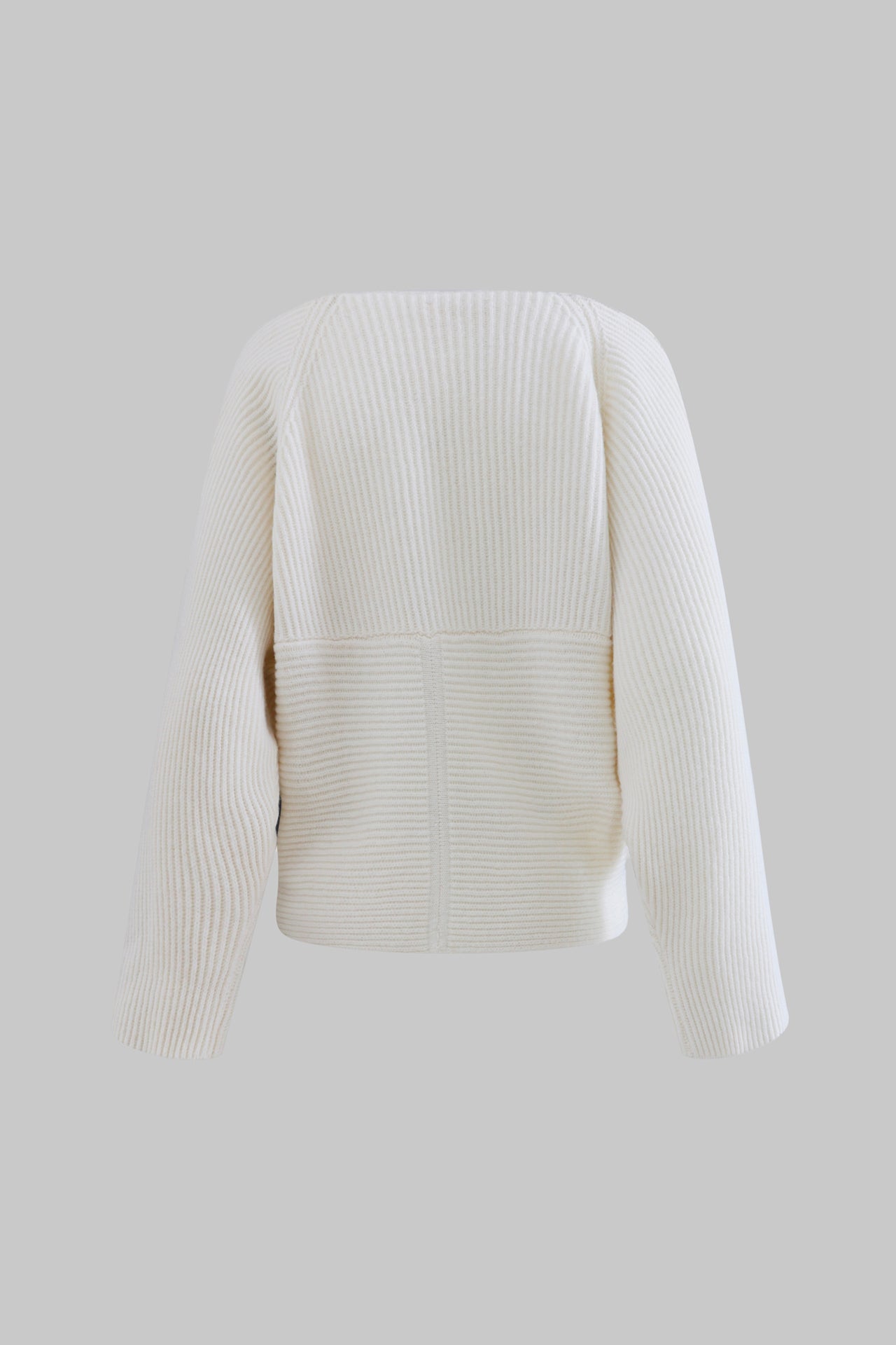 Maglia incrociata a coste in lana e cashmere - Eufonia