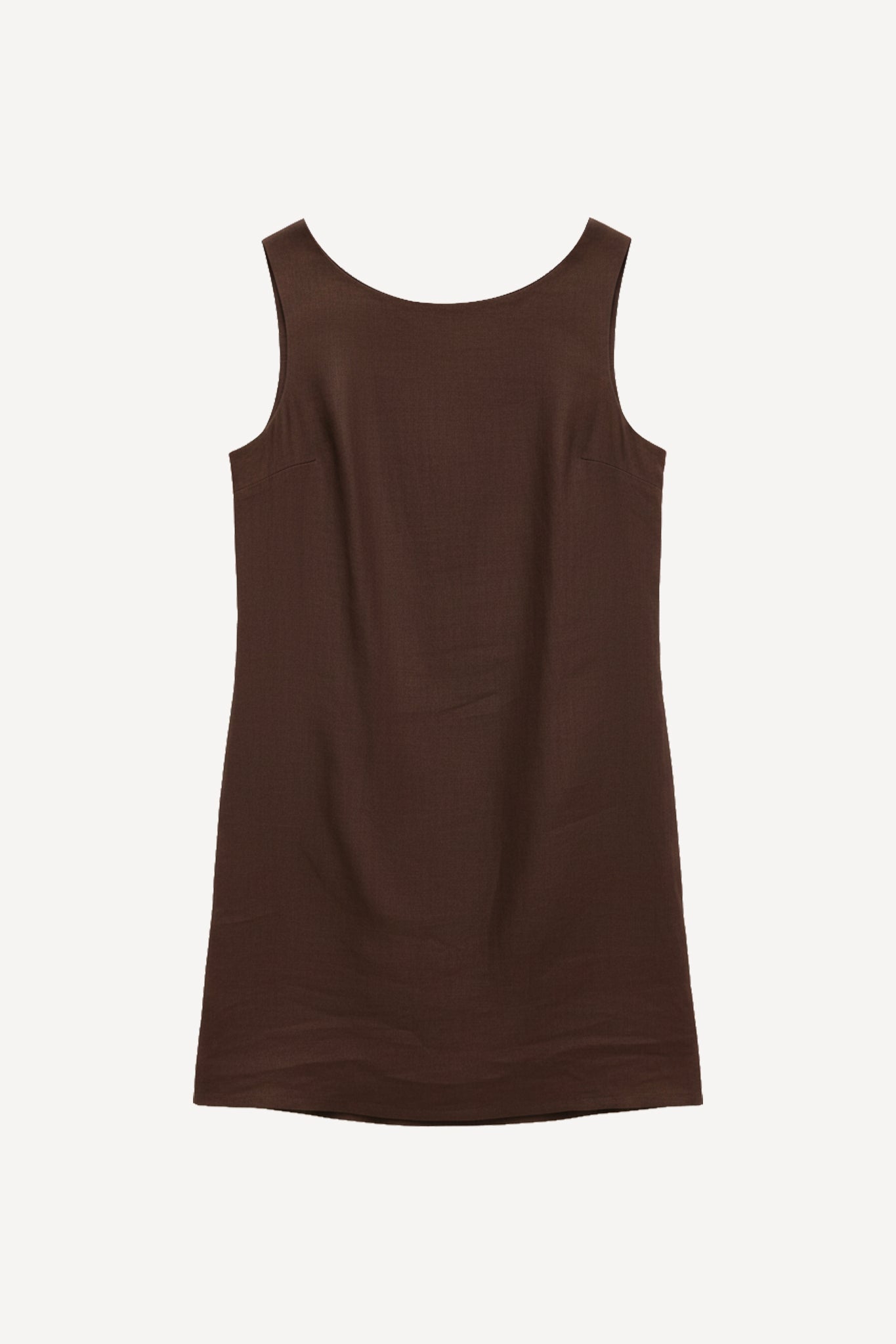 Mini abito smanicato in puro lino con tasche - Eufonia