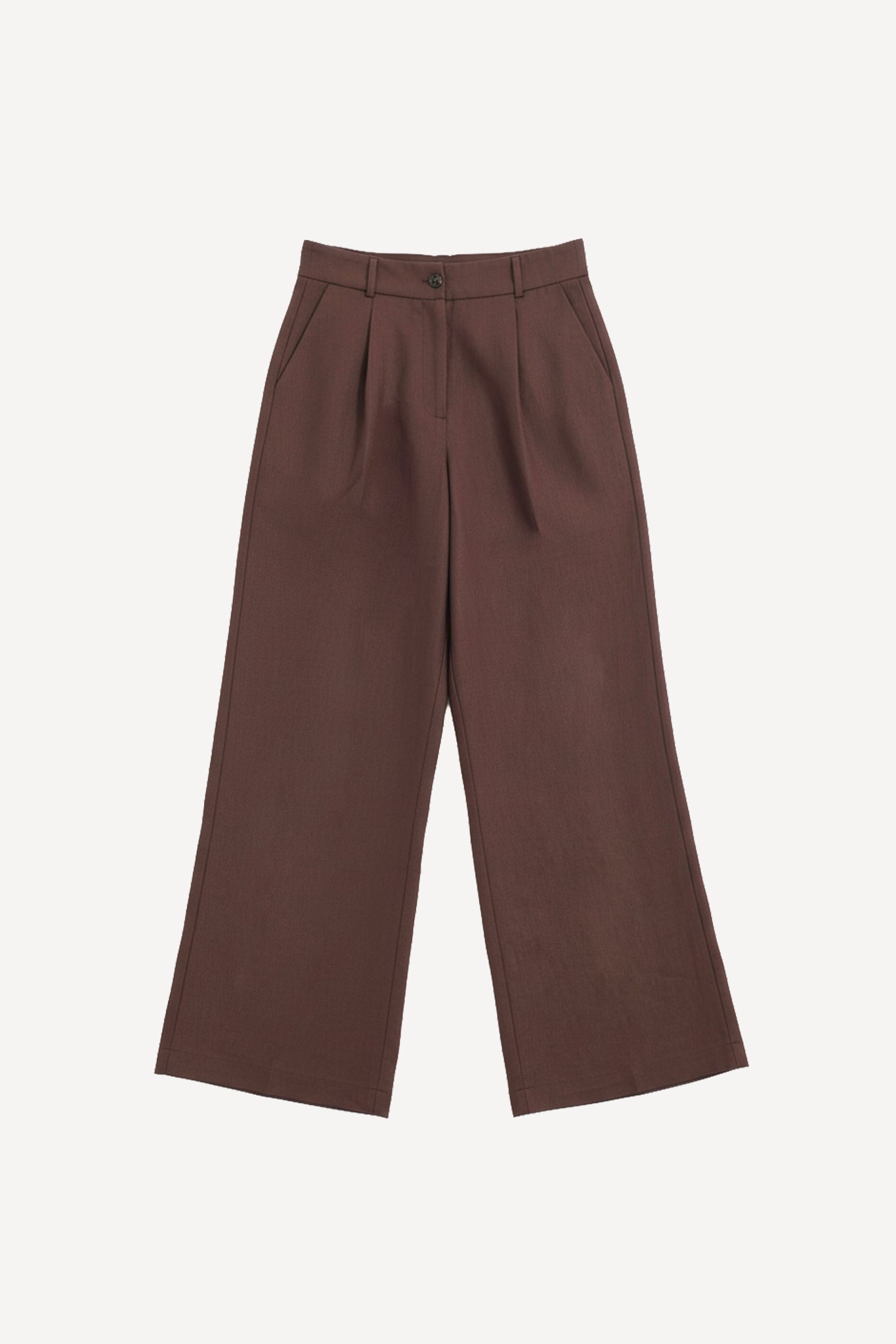 Pantalone ampio in puro lino con pince - Eufonia