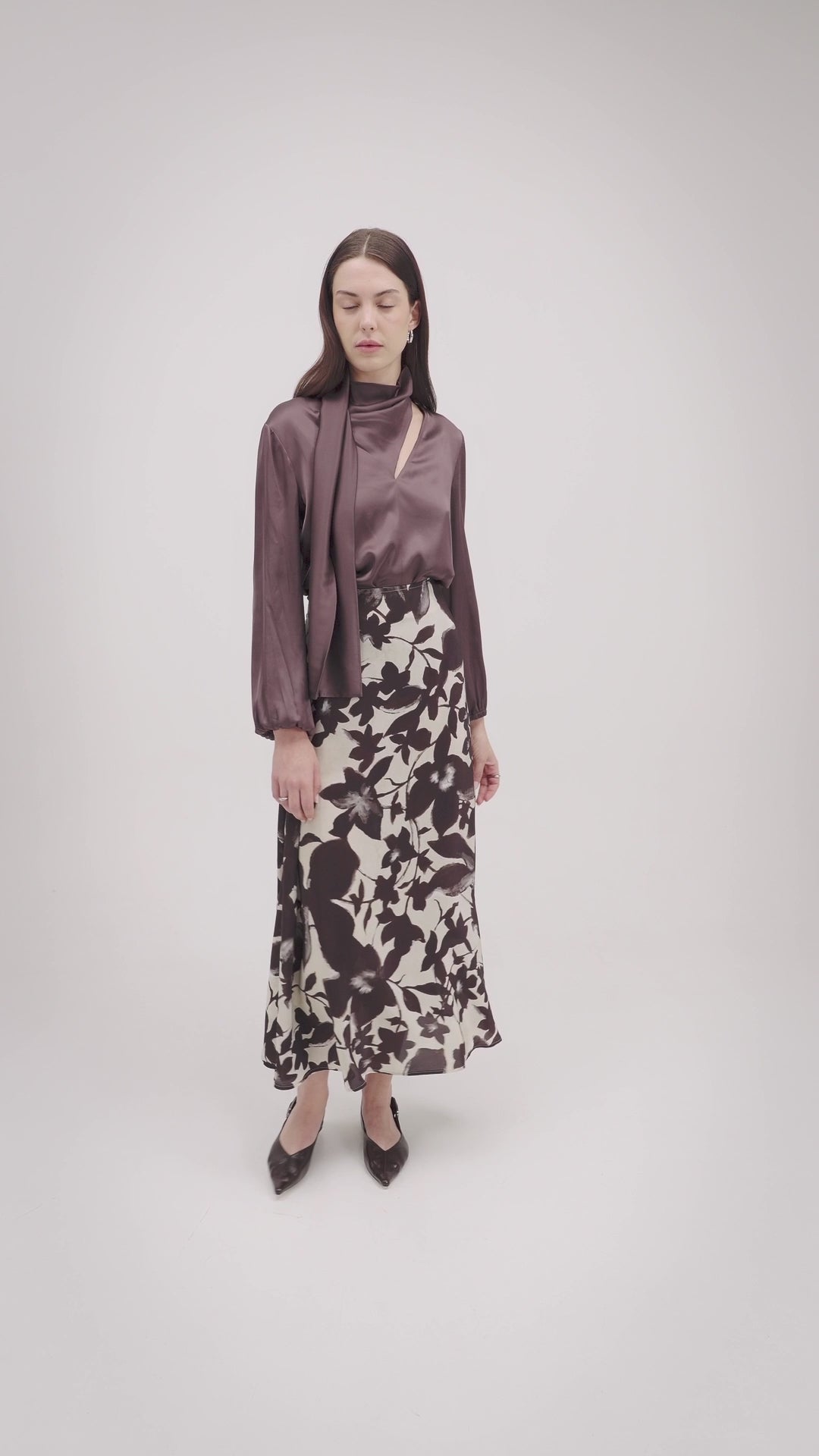 Blusa con dettaglio scollo incrociato