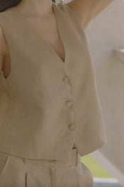 Linen vest