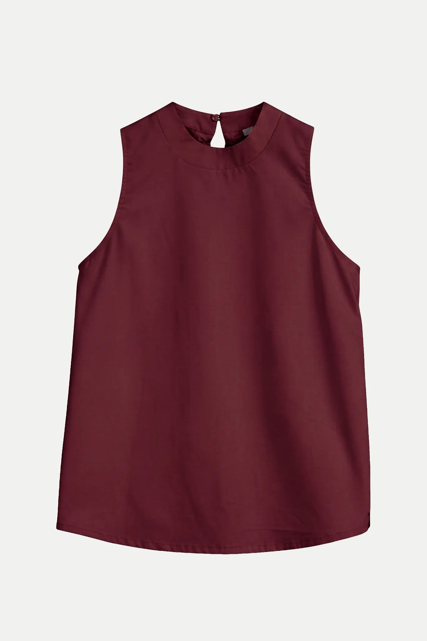 Top smanicato in popeline con coulisse sulla schiena - Eufonia