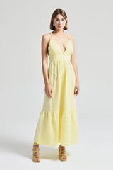 Abito con nastri incrociati