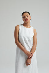 Abito dritto in lino