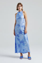 Abito scollo americano tie dye