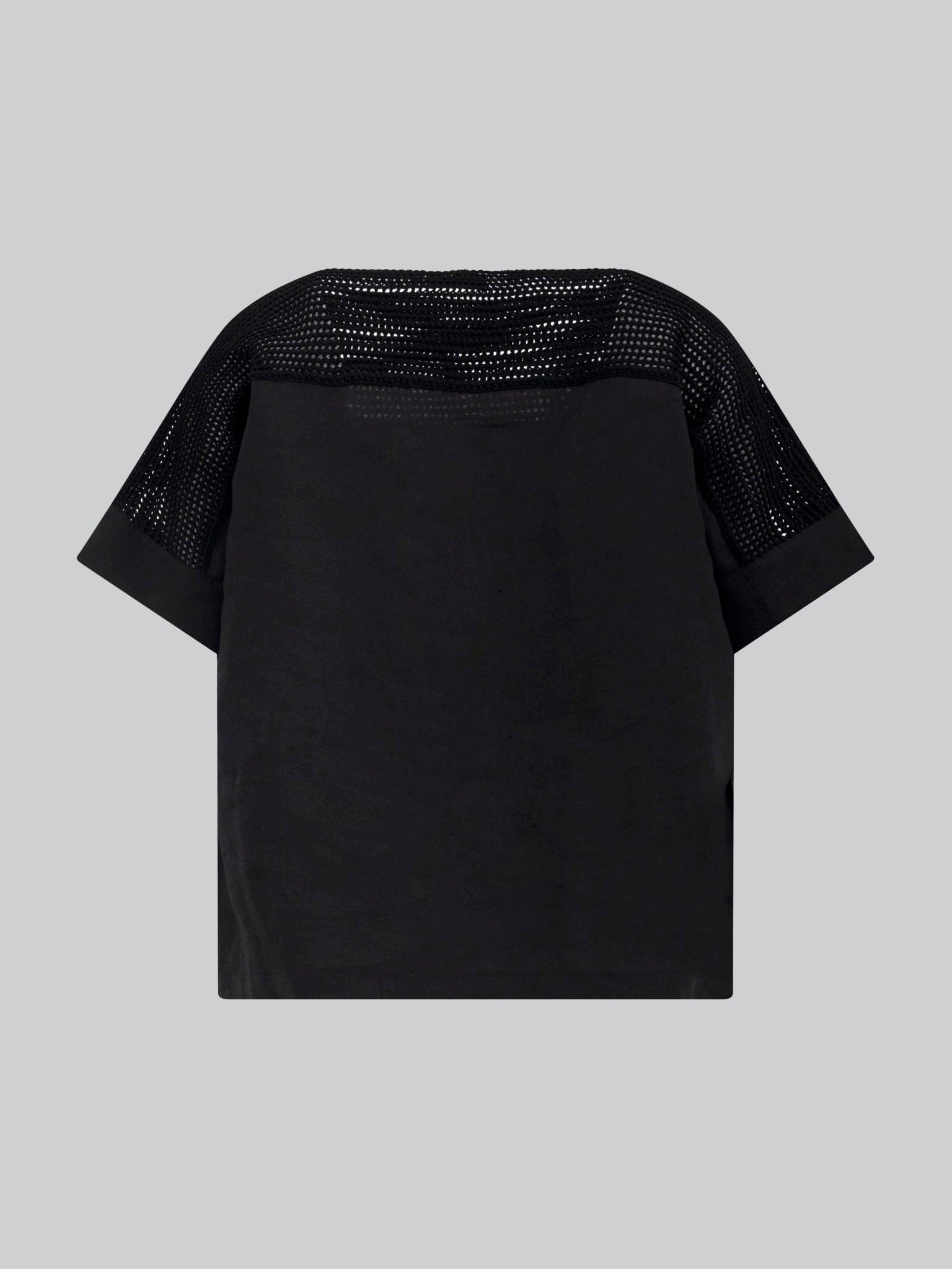 Blusa con inserti in maglia - Eufonia
