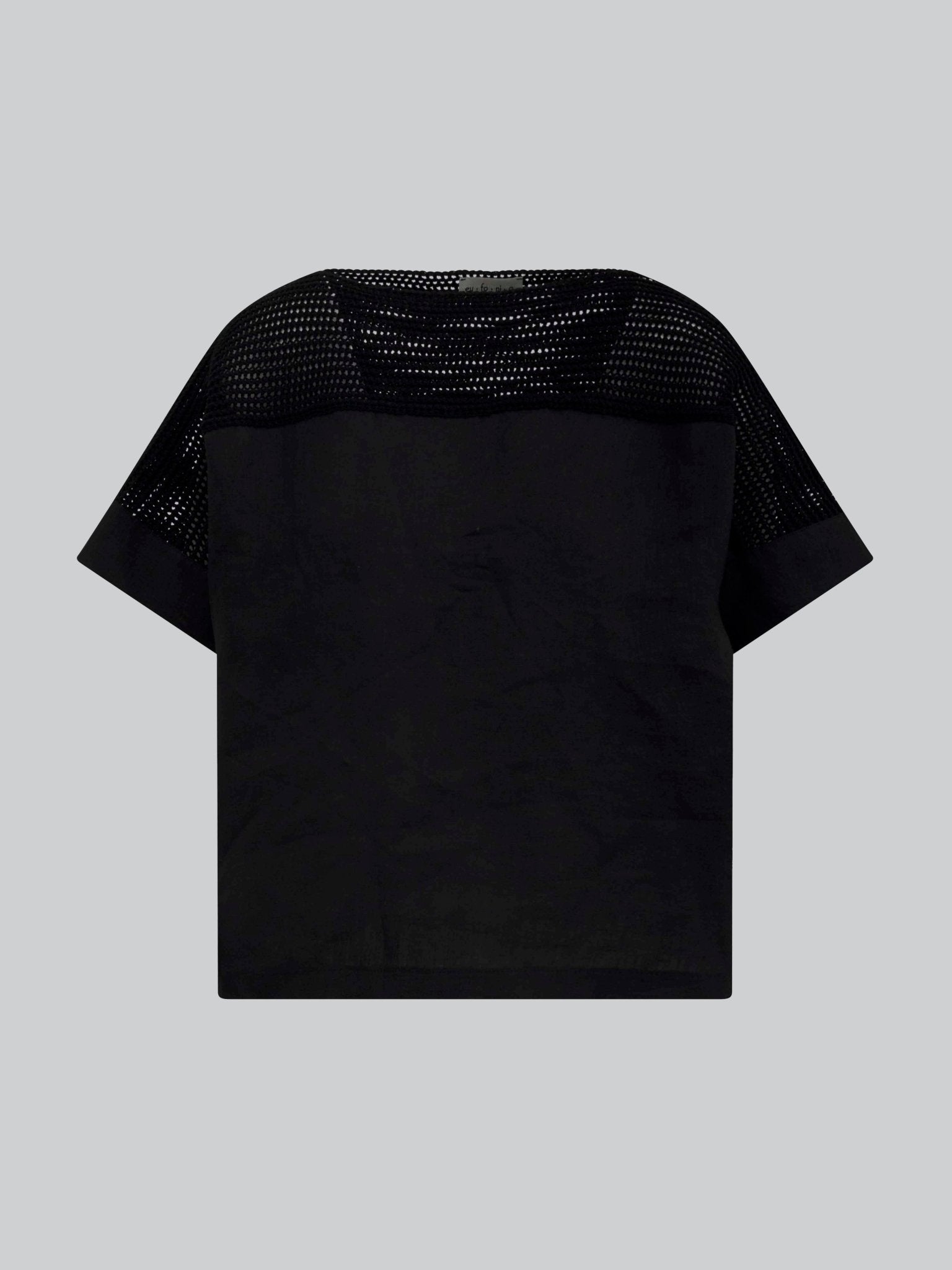 Blusa con inserti in maglia - Eufonia