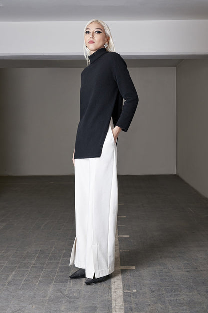 Maglione con spacco obliquo - Eufonia