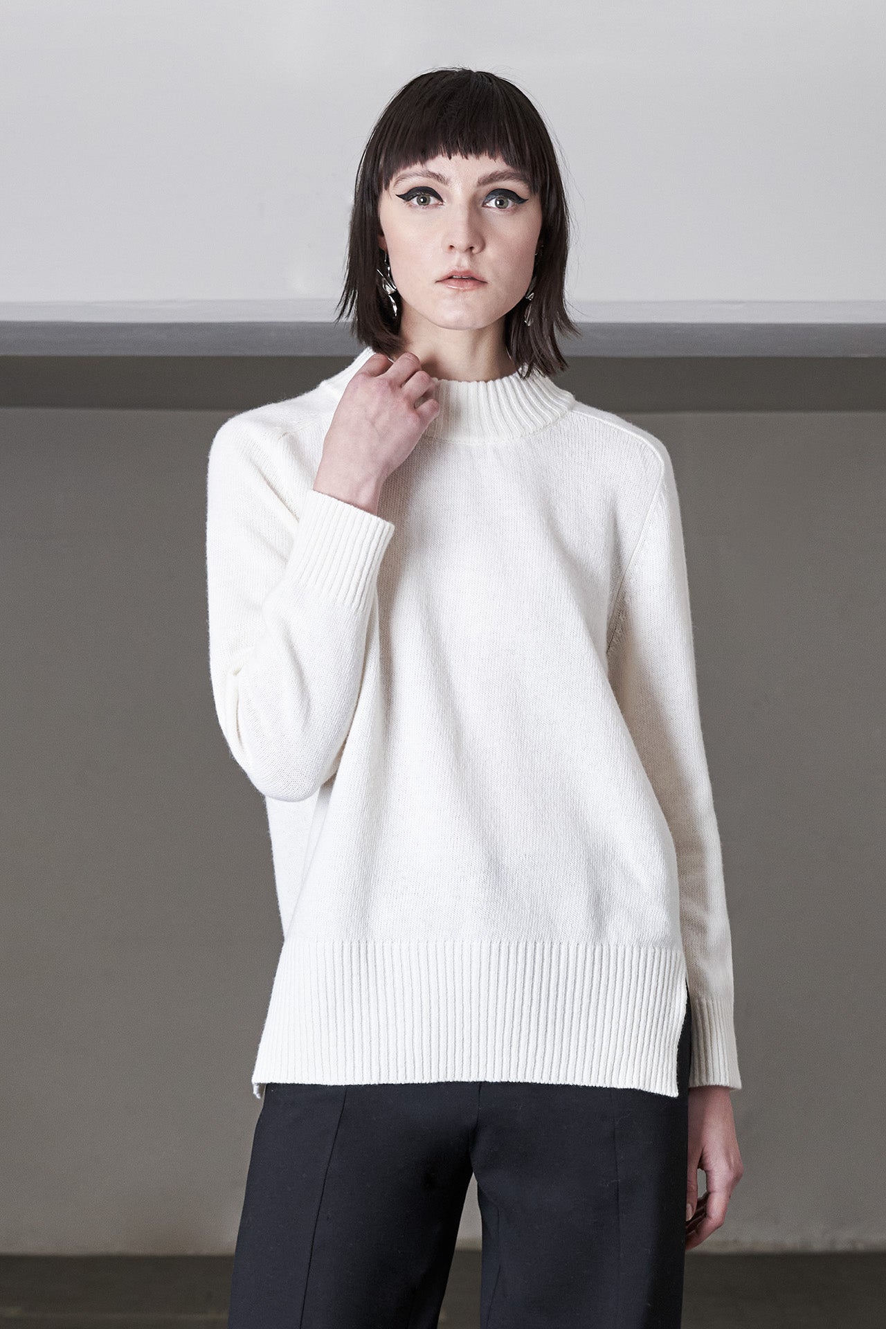 Maglione paricollo oversize - Eufonia