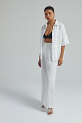 Maxi camicia con inserti in maglia