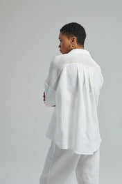 Maxi camicia con inserti in maglia - Eufonia