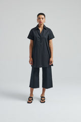 Pantaloni culotte in popeline